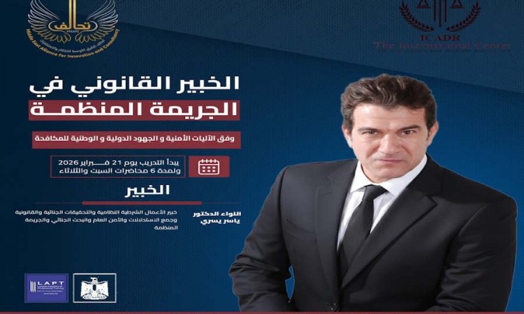 الخبير القانوني في الجريمة المنظمة